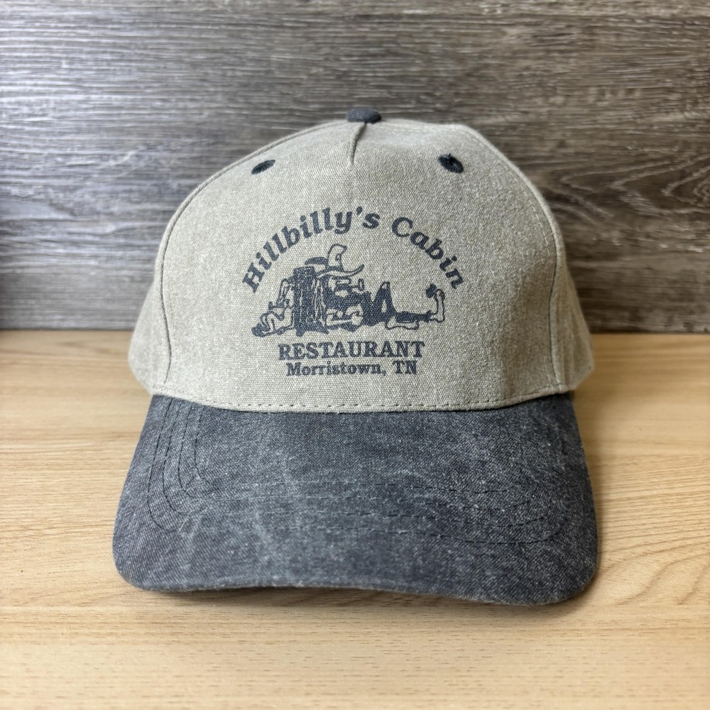 Hillbilly's Cabin Hat Cap Snap Back Restaurant Morristown TN Trucker Mens Mesh